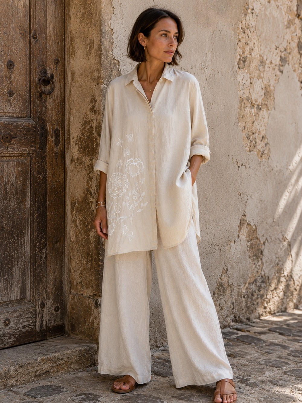Sukkha Citta Handwoven Tunic Shirt One Size
Natural Artisan Slow Fashion